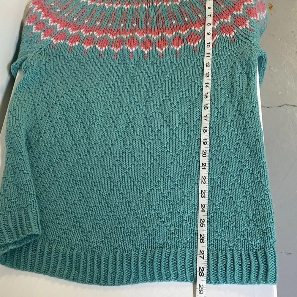 Handmade Crochet/Knit Pointelle Sweater - Picture 5 of 6